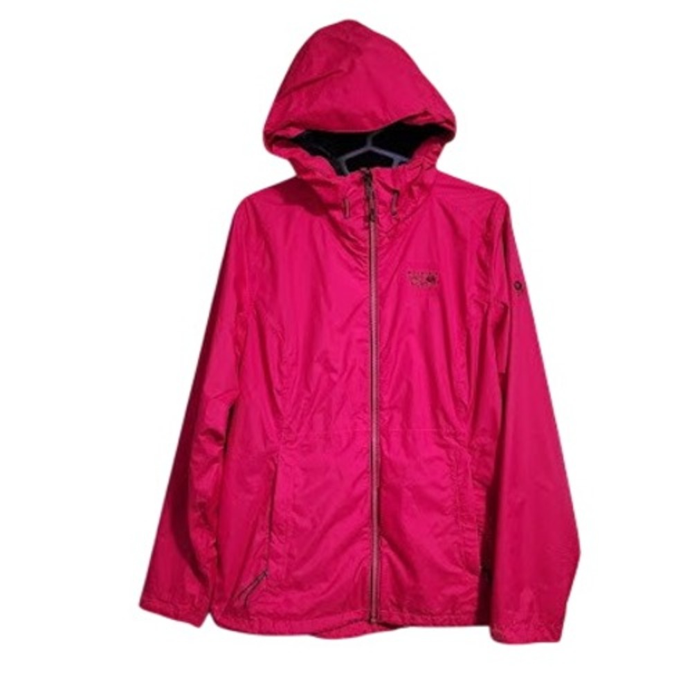 Mountain Hardwear Threshold Rain Jacket Magenta Pink Full Zip Hooded gorpcore L